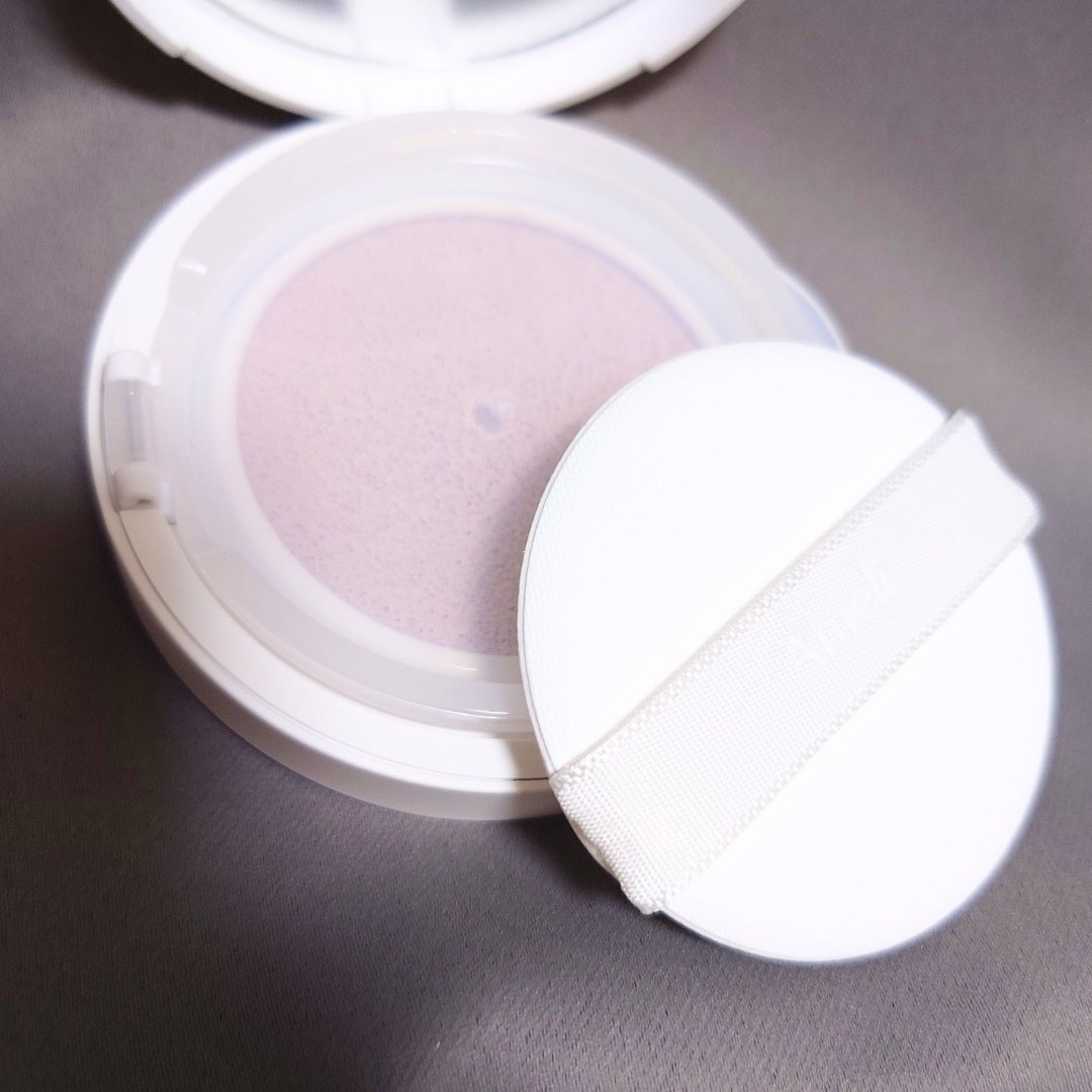 コンプリメントシリーズクッション 紫色(ボラ)/Ameli/クッションファンデーションを使ったクチコミ（3枚目）