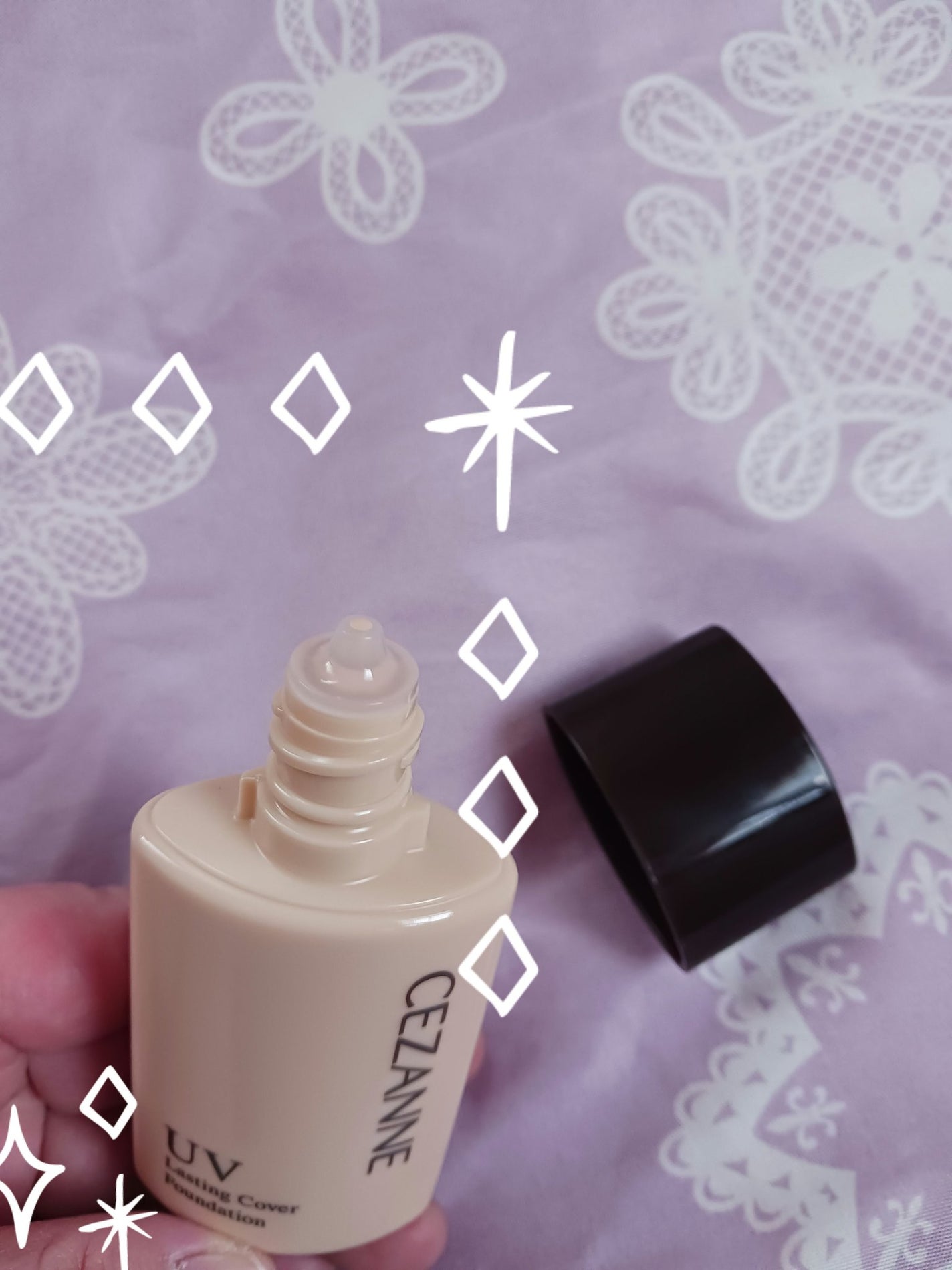 ラスティングカバーファンデーション/CEZANNE/リキッドファンデーションを使ったクチコミ(2枚目)