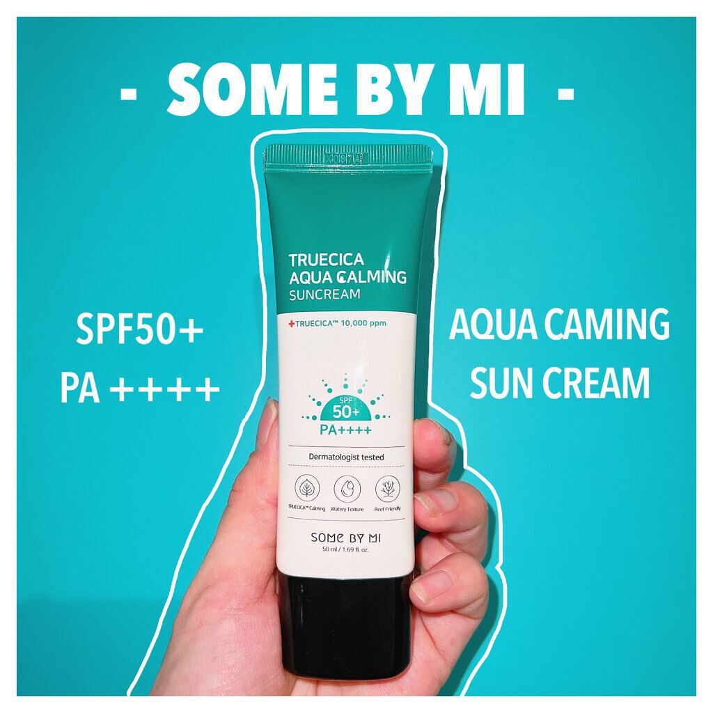TRUECICA アクアカーミング日焼け止め/SOME BY MI/日焼け止めクリームを使ったクチコミ（1枚目）