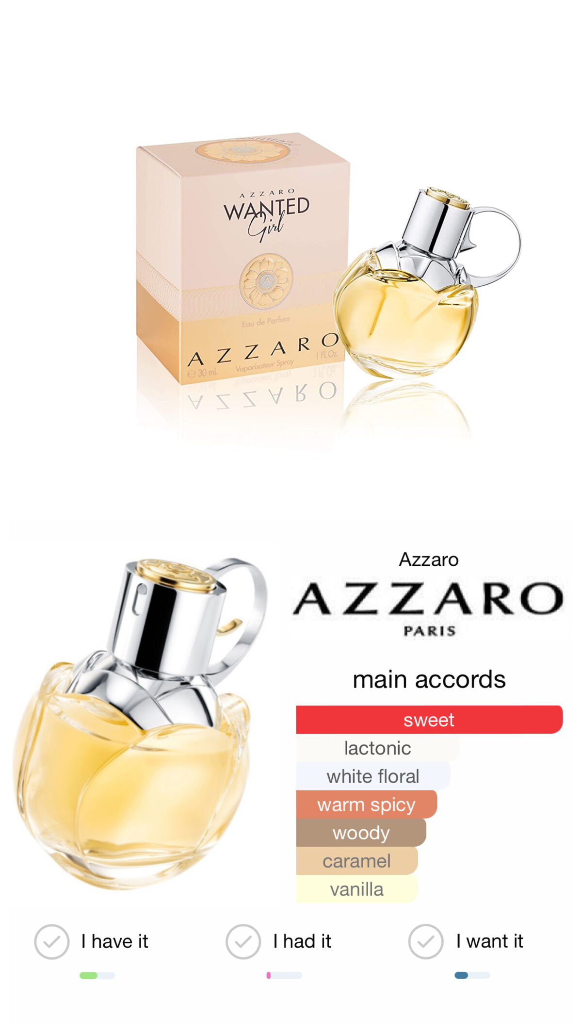 WANTED GIRL Eau de Parfum/アザロ/香水(レディース)を使ったクチコミ（1枚目）