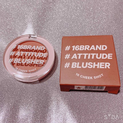 16 CHEEK SHOT/16BRAND/パウダーチークを使ったクチコミ(1枚目)