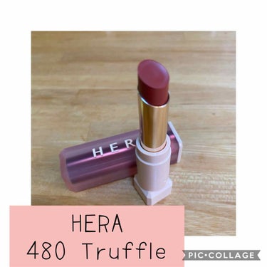 センシュアルスパイシーヌードボリュームマット 480 Truffle/HERA/口紅を使ったクチコミ（1枚目）