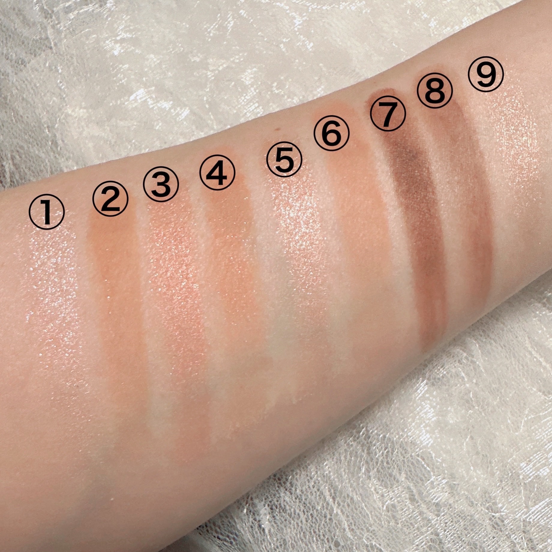 エトワルローズ 9色アイシャドウ/Étoile Rose/アイシャドウパレットを使ったクチコミ（3枚目）