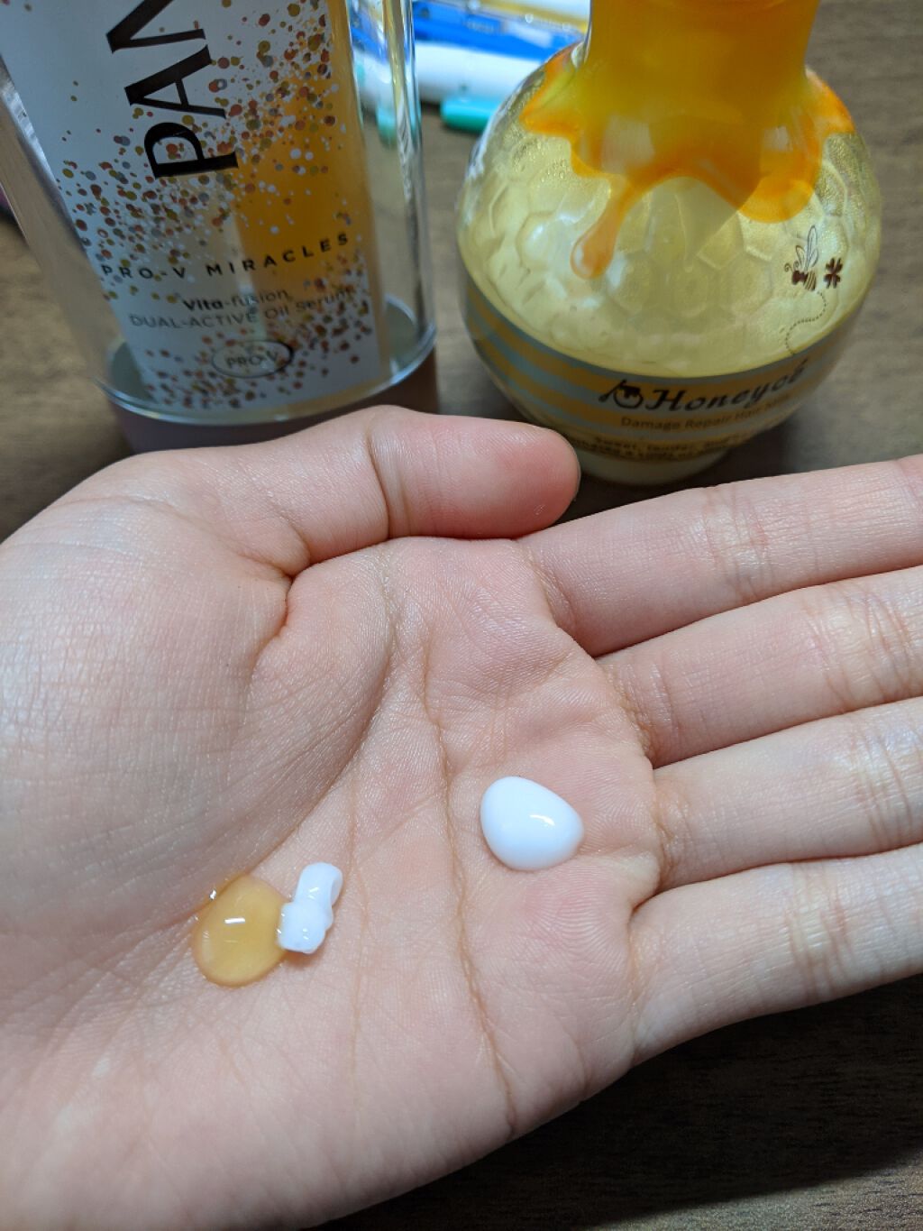 ダメージリペア ヘアミルク/ハニーチェ/ヘアミルクを使ったクチコミ（3枚目）