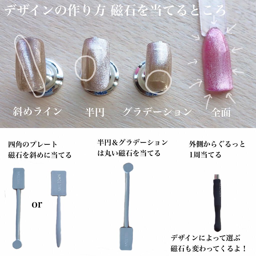 マグネットジェル/NAILTOWN/ジェルネイルを使ったクチコミ(5枚目)