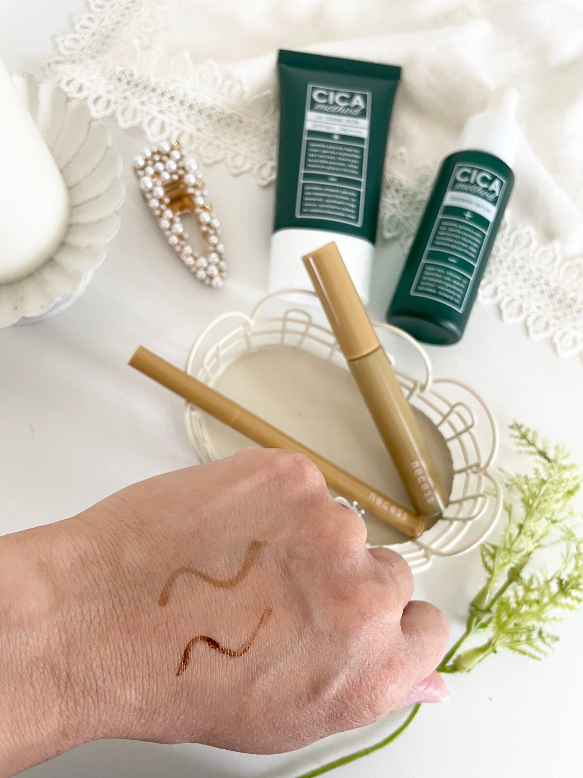 necess まゆ書き足し美容液ティント /コジット/眉ティントを使ったクチコミ(6枚目)