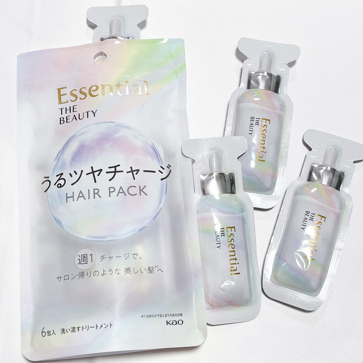 ザビューティ うるツヤチャージヘアパック/エッセンシャル/ヘアマスク・ヘアパックを使ったクチコミ（3枚目）