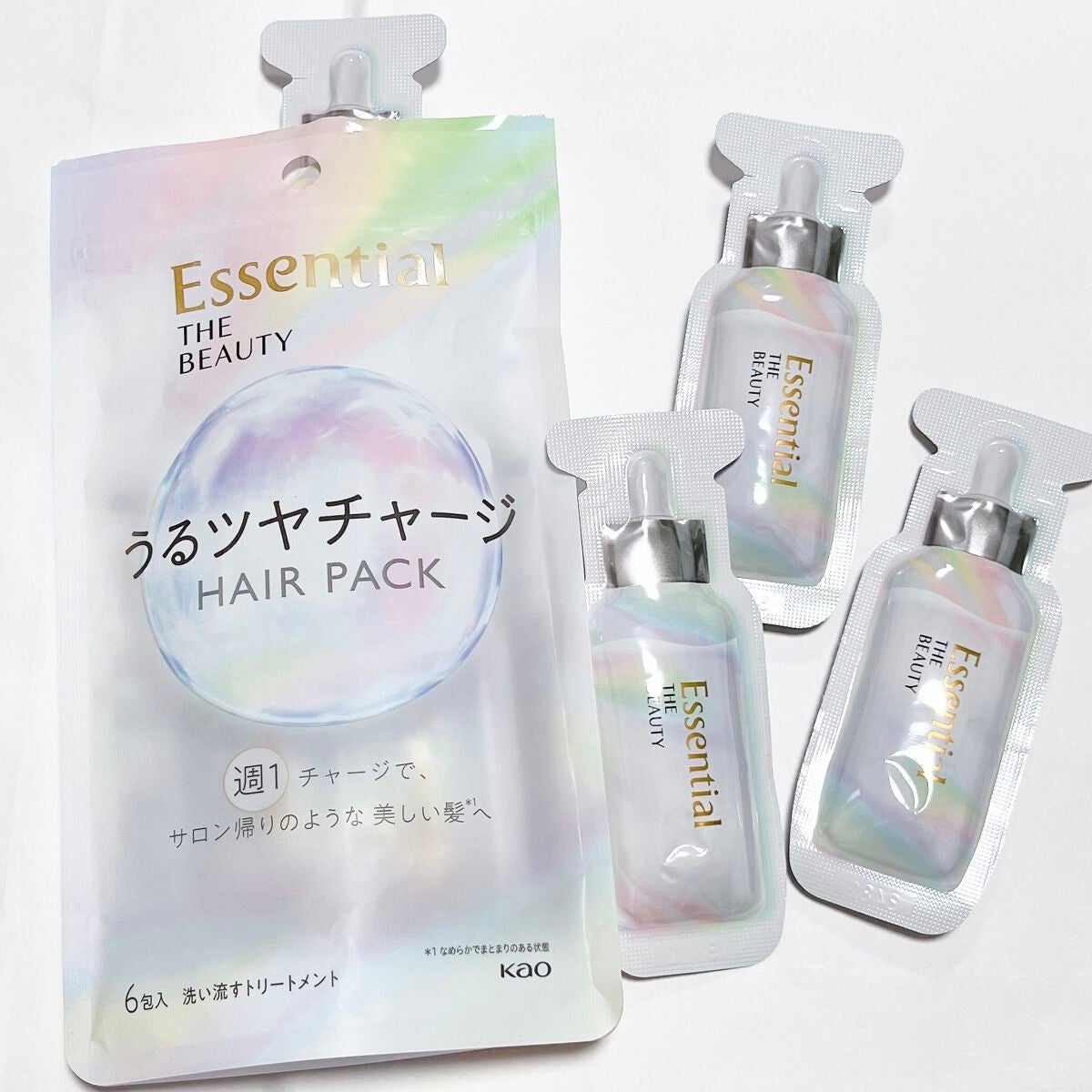 ザビューティ うるツヤチャージヘアパック/エッセンシャル/ヘアマスク・ヘアパックを使ったクチコミ(3枚目)