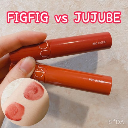 ジューシーラスティングティント/rom&nd/リップティントを使ったクチコミ(1枚目)