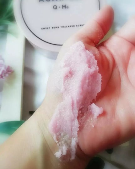 Q+Me スウィート ボム タラソ スクラブ/AGARISM/バスト・ヒップケアを使ったクチコミ(4枚目)