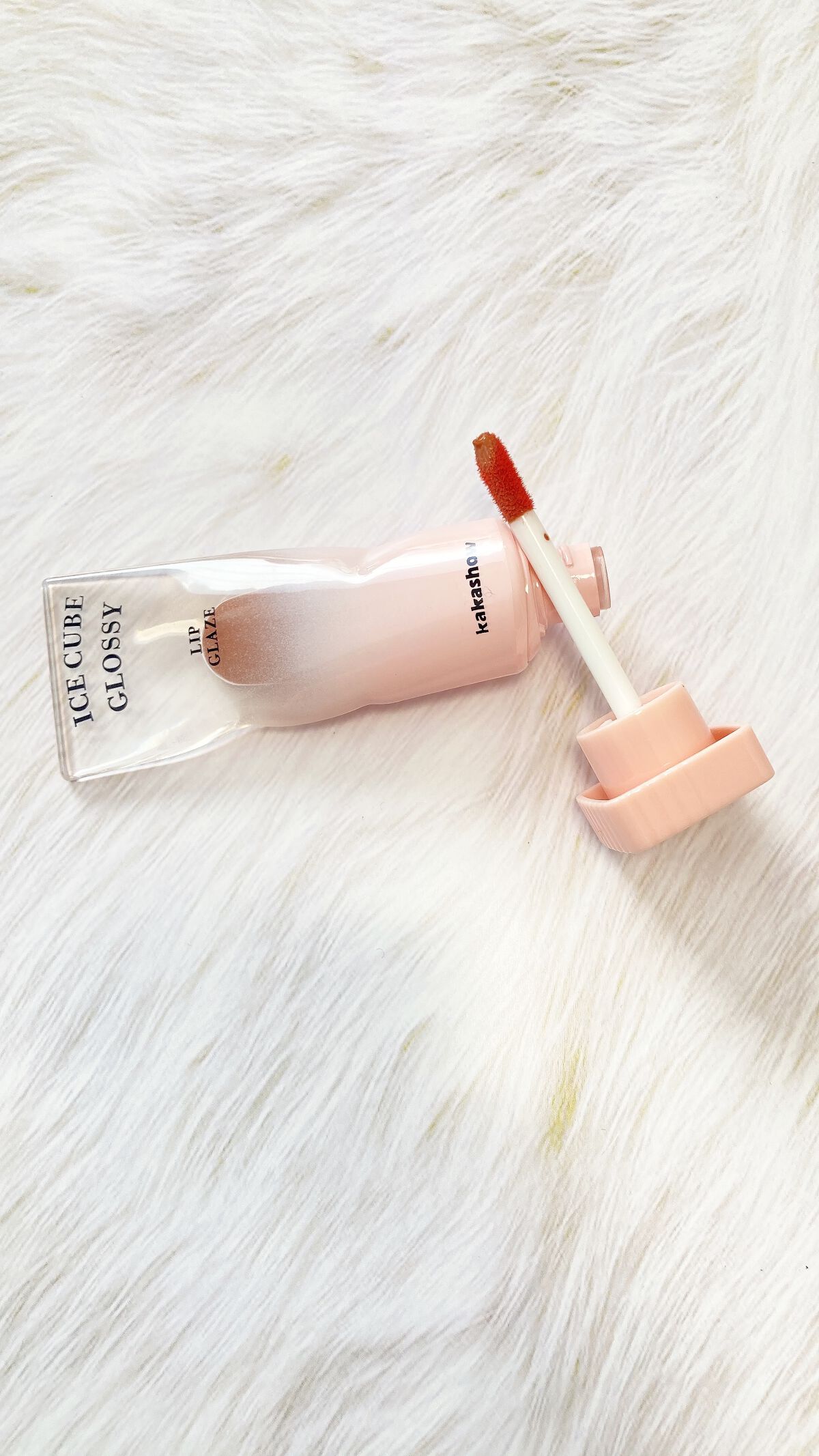 ICE CUBE GLOSSY KJ3#栗のミルクティー/kakashow/リップグロスを使ったクチコミ（2枚目）