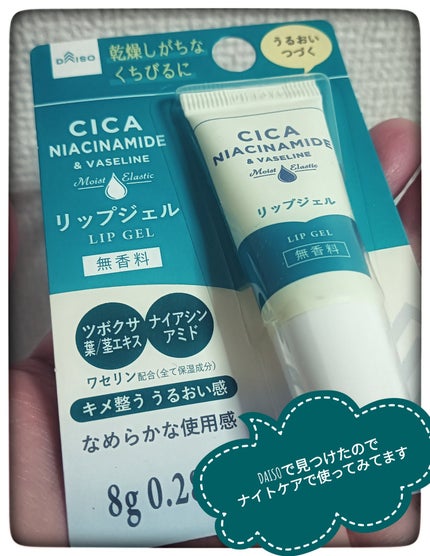 リップジェル ワセリン配合 CICAナイアシンアミドPlus 無香料/DAISO/リップクリームを使ったクチコミ(1枚目)