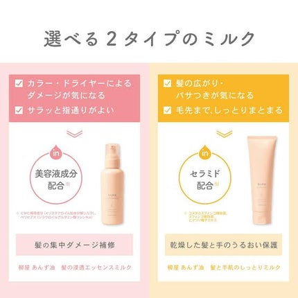 柳屋 あんず油 髪の浸透エッセンスミルク/柳屋あんず油/ヘアミルクを使ったクチコミ(2枚目)