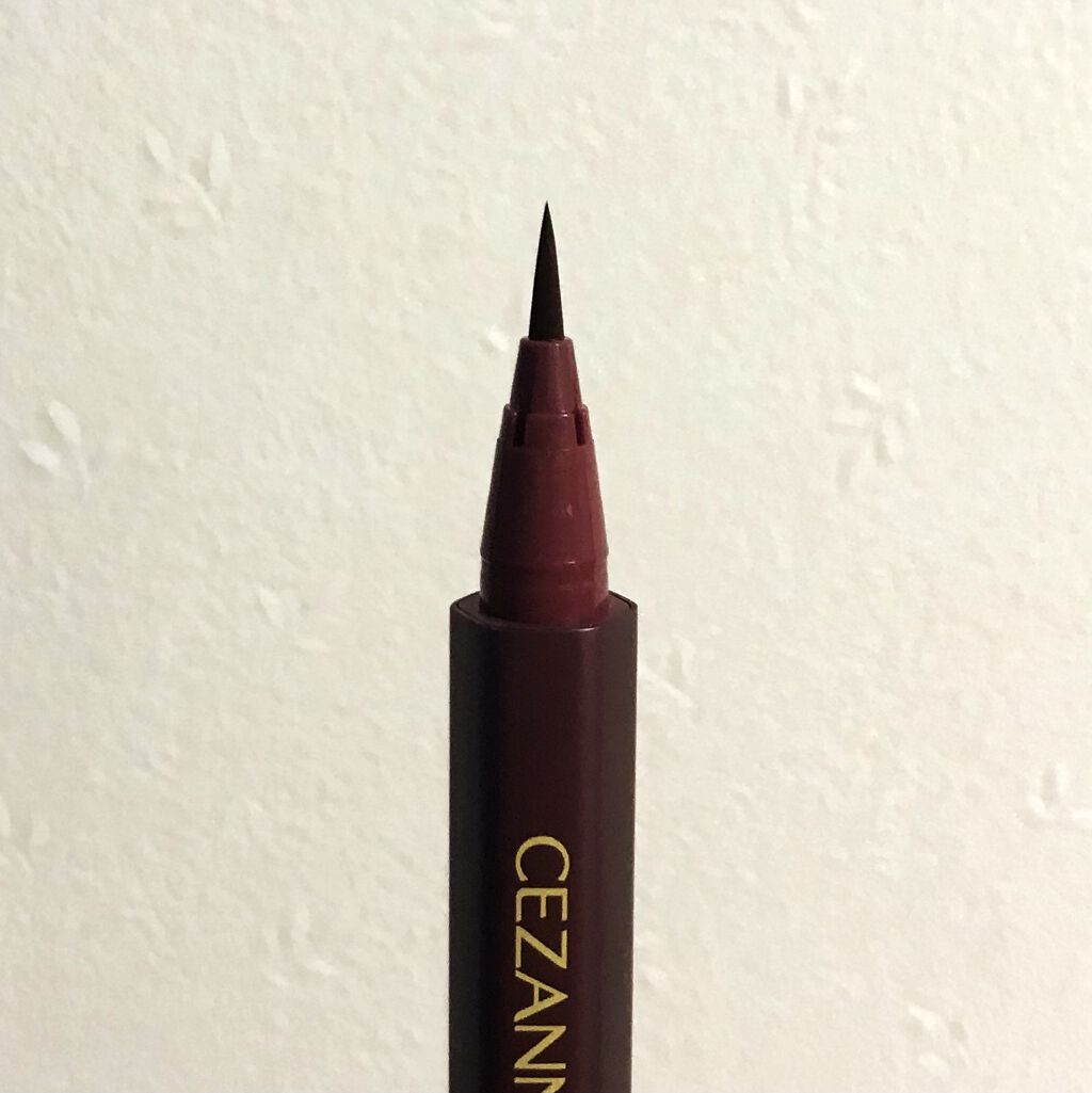 ニュアンスリキッドアイライナー 10 ピンクブラウン/CEZANNE/リキッドアイライナーを使ったクチコミ（2枚目）