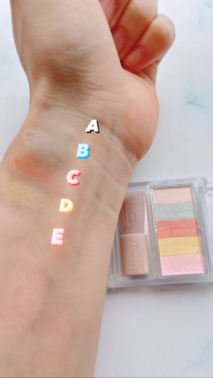 パステルヴェールコンシーラー/キャンメイク/パレットコンシーラーを使ったクチコミ(3枚目)