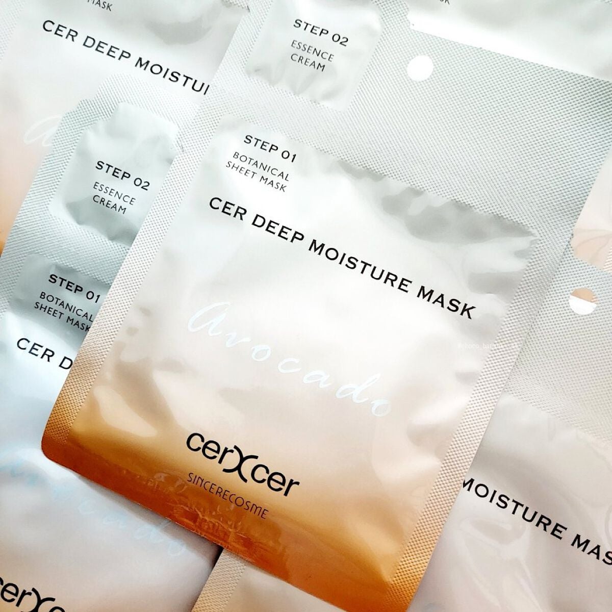 ディープモイスチャー マスク (ケアクリーム付き)/cerXcer/シートマスク・パックを使ったクチコミ(10枚目)