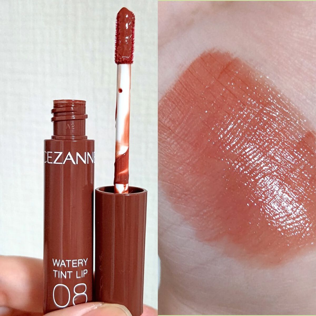 ウォータリーティントリップ/CEZANNE/リップティントを使ったクチコミ（2枚目）