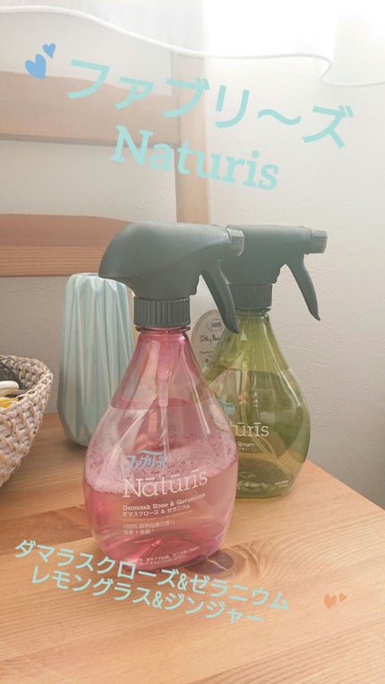 ファブリーズ ナチュリス レモングラス&ジンジャーのクチコミ「100%自然由来の香り。
気分転換したい時部屋にスプレーしている🍃人工的な香りじゃないのでどの.....」(1枚目)