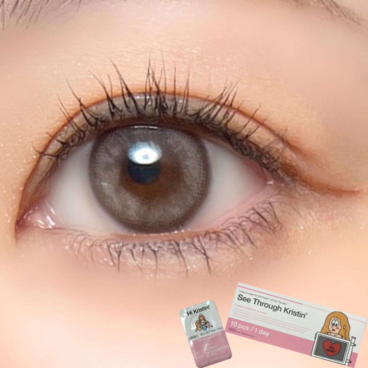 See Through Kristin/Hapa kristin/カラーコンタクトレンズを使ったクチコミ(7枚目)