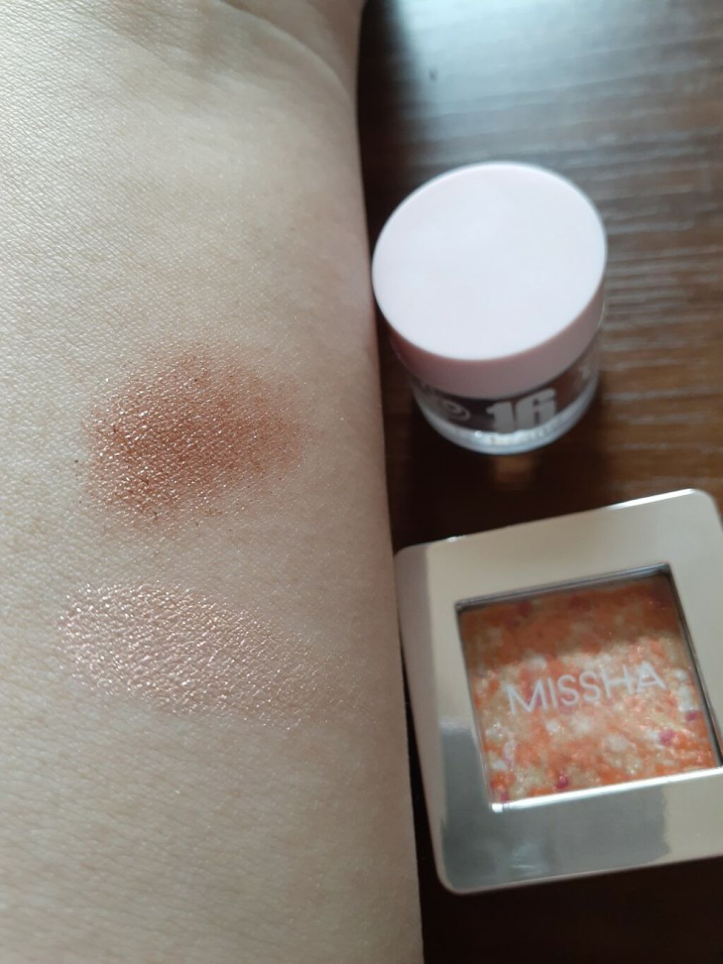 グリッタープリズム シャドウ/MISSHA/グリッターを使ったクチコミ(3枚目)