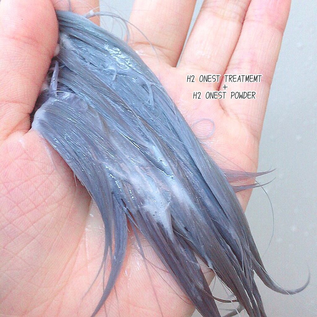 水素パウダー/H2 ONEST/洗い流すヘアトリートメントを使ったクチコミ（3枚目）