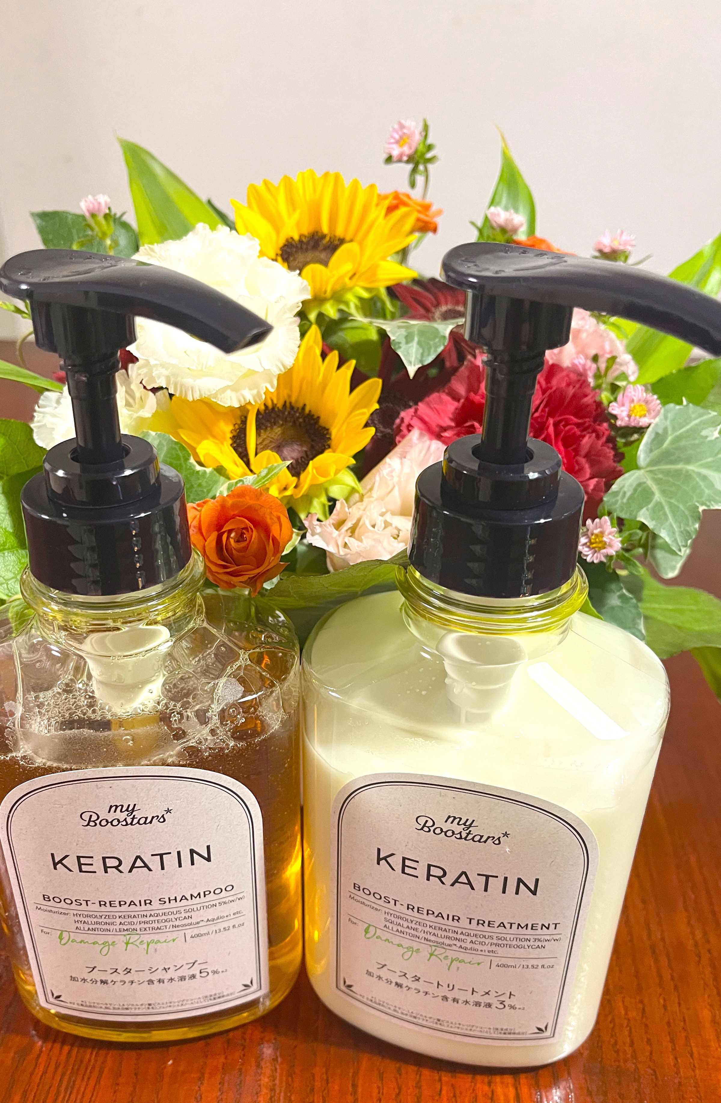 ケラチン ブースター シャンプー/トリートメント [ダメージリペア] シトラスサボンの香り/マイブースターズ/市販シャンプーを使ったクチコミ（1枚目）
