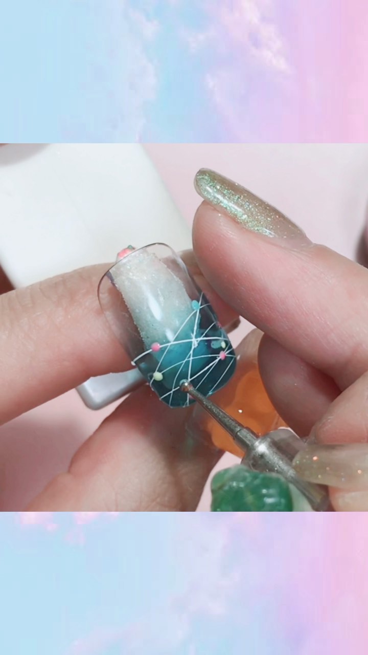 #ネイル,#ヨーヨーネイルのネイルデザイン