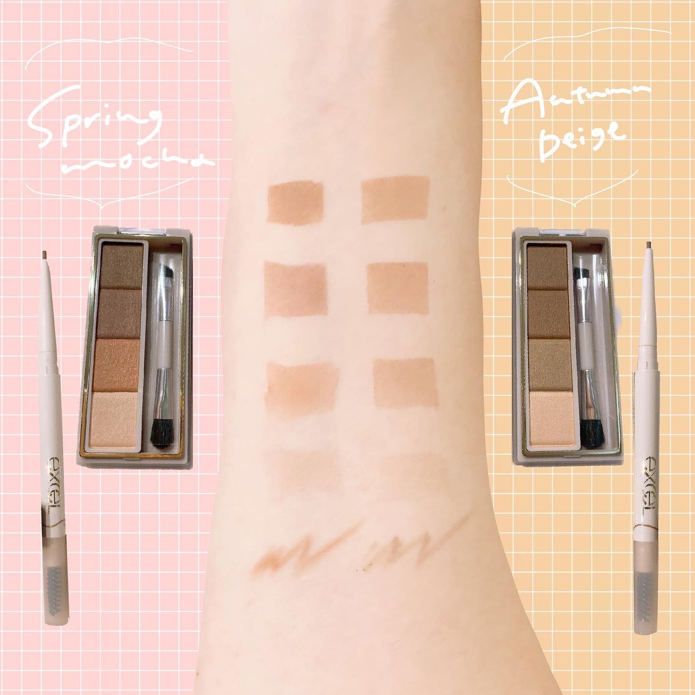 カラーエディットパウダーブロウ/excel/パウダーアイブロウを使ったクチコミ(2枚目)