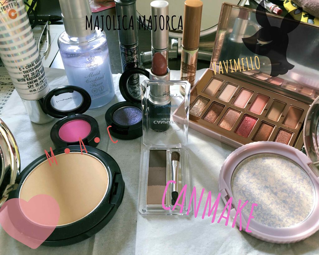 ♡A on LIPS 「最近のフルメイクの時に使うコスメ〜色んなとこのやつ使ってるなぁ..」(1枚目)