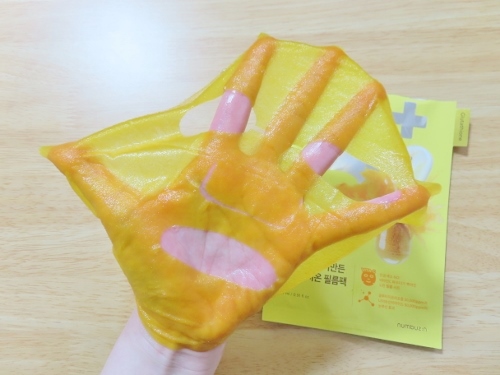 5番 白玉グルタチオンCふりかけマスク/numbuzin/シートマスク・パックを使ったクチコミ（3枚目）