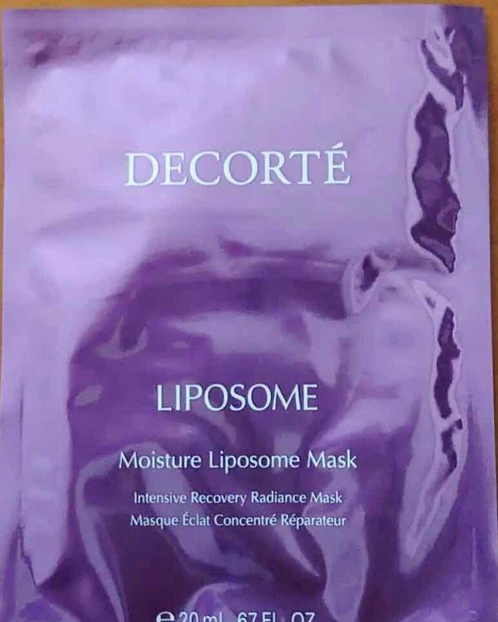 モイスチュア リポソーム マスク/DECORTÉ/シートマスク・パックを使ったクチコミ(1枚目)
