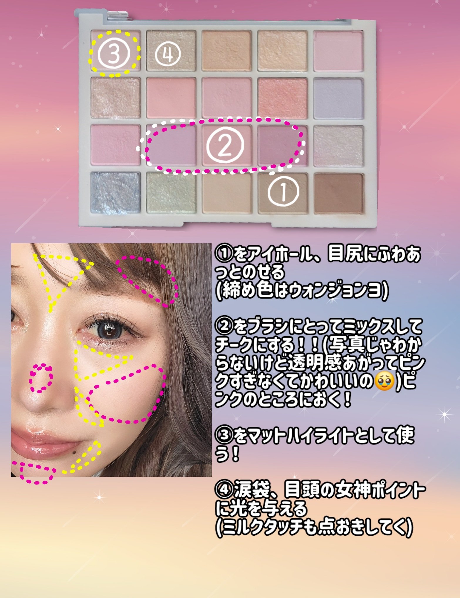 フェアリージュエルアイグリッター/Milk Touch/グリッターを使ったクチコミ（3枚目）