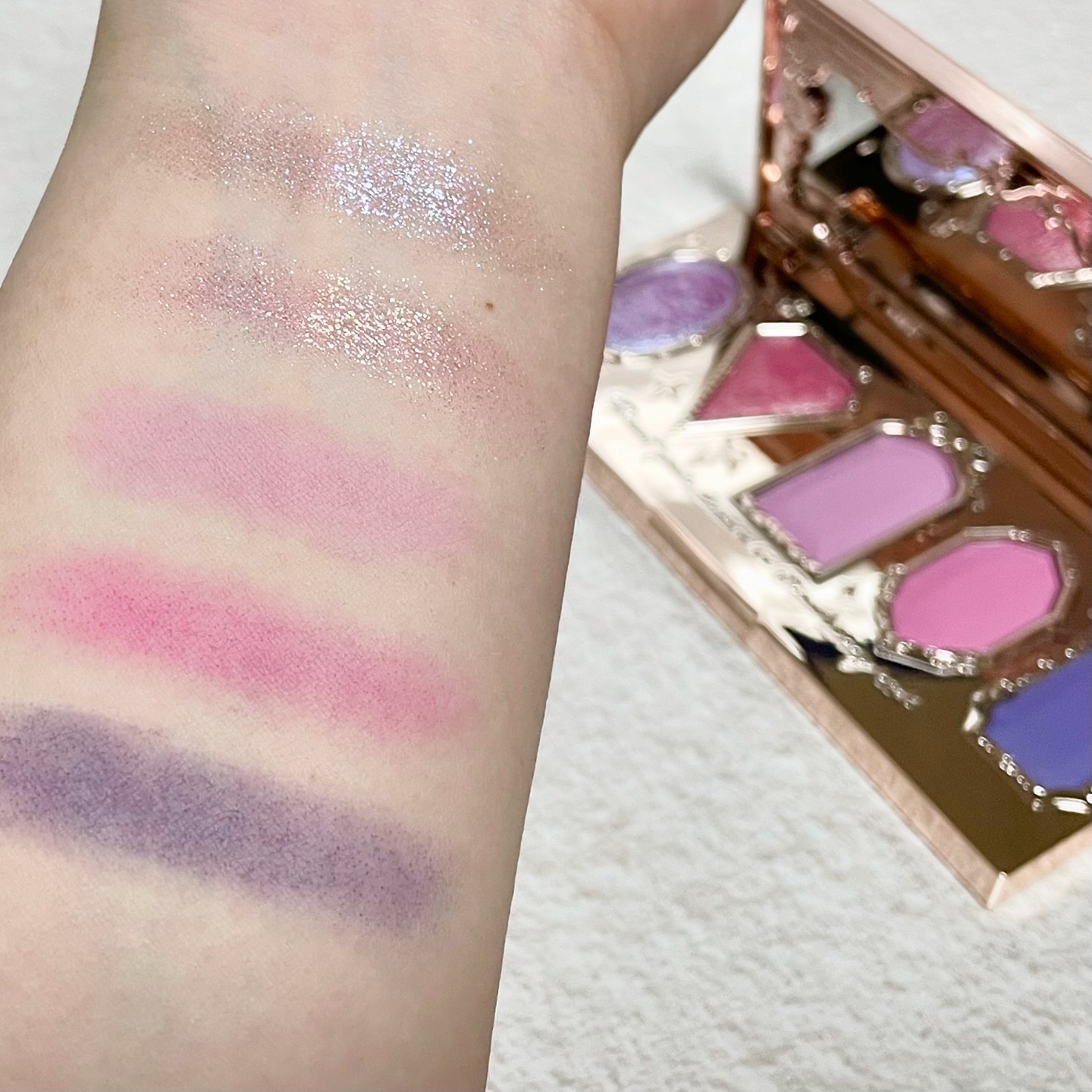 ストロベリーロココ アイシャドウパレット/FlowerKnows/アイシャドウパレットを使ったクチコミ（3枚目）