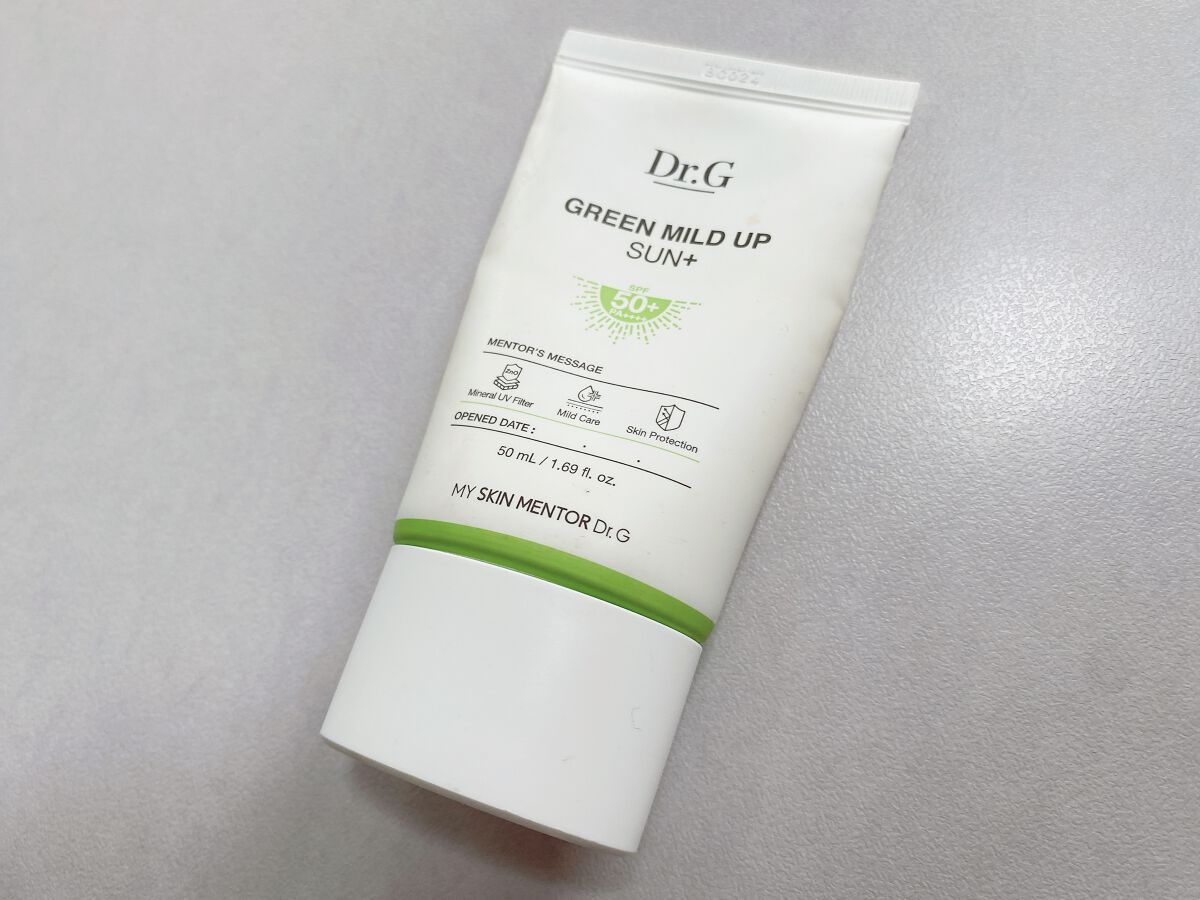 グリーンマイルドアップサンプラス/Dr.G/日焼け止めクリームを使ったクチコミ（1枚目）