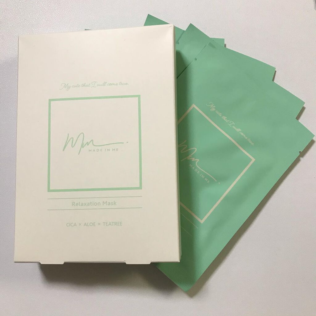 リラクゼーションマスク/MADE IN ME/シートマスク・パックを使ったクチコミ（1枚目）