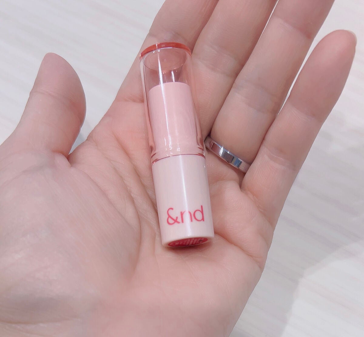 アンドバイロムアンド グラッシーバーム/&nd by rom&nd/口紅を使ったクチコミ(3枚目)