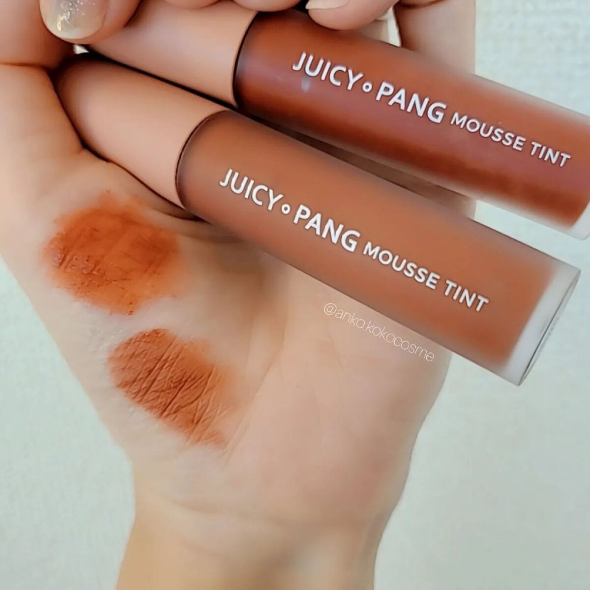 ジューシーパン ムースティント CR07　フルーツトマト/A’pieu/リップティントを使ったクチコミ（3枚目）