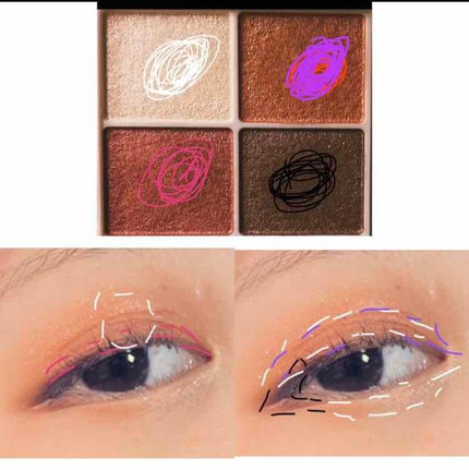 シルキースフレアイズ/キャンメイク/アイシャドウパレットを使ったクチコミ(4枚目)