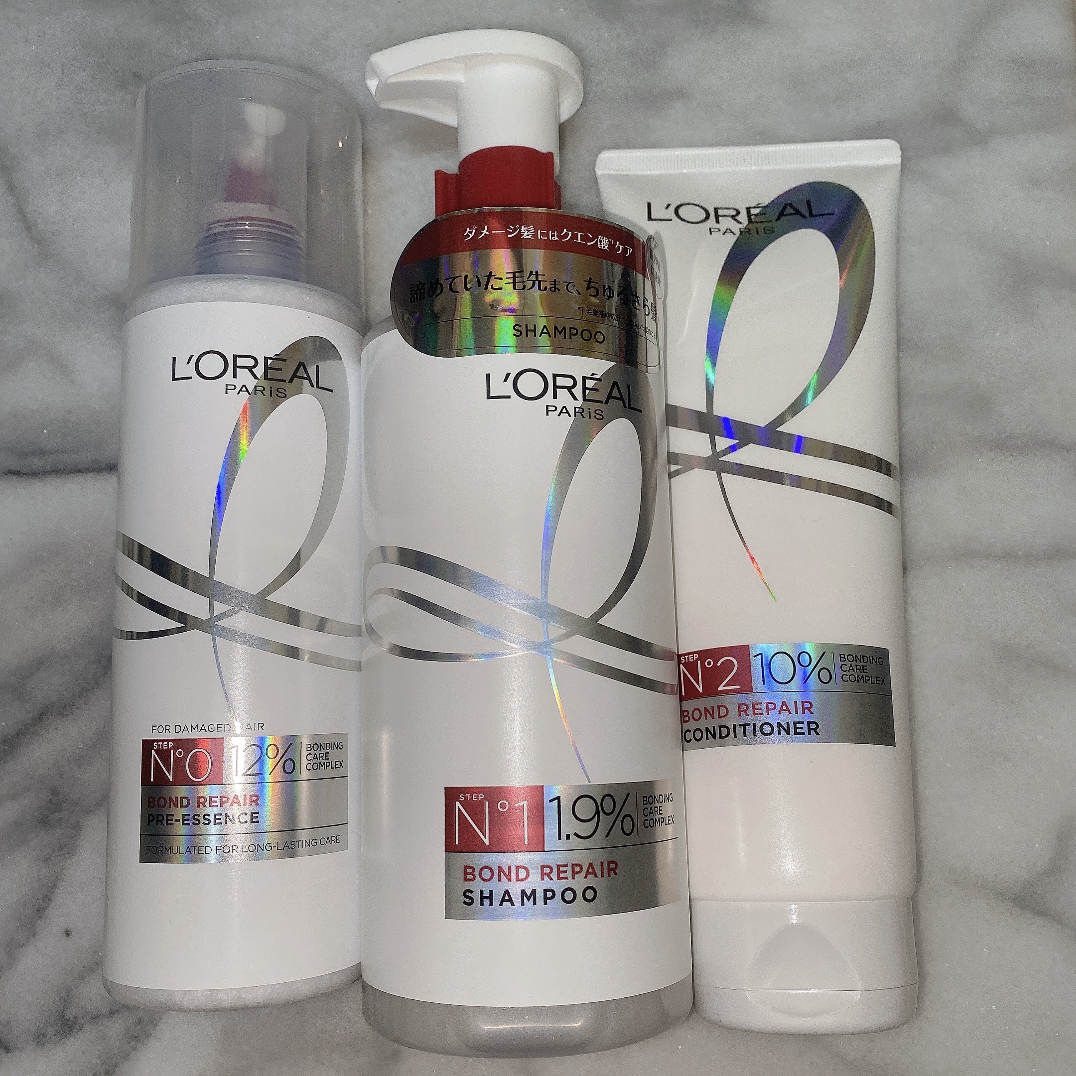 ロレアル パリ ボンド リペア シャンプー／コンディショナー/ロレアル パリ/市販シャンプーを使ったクチコミ（1枚目）