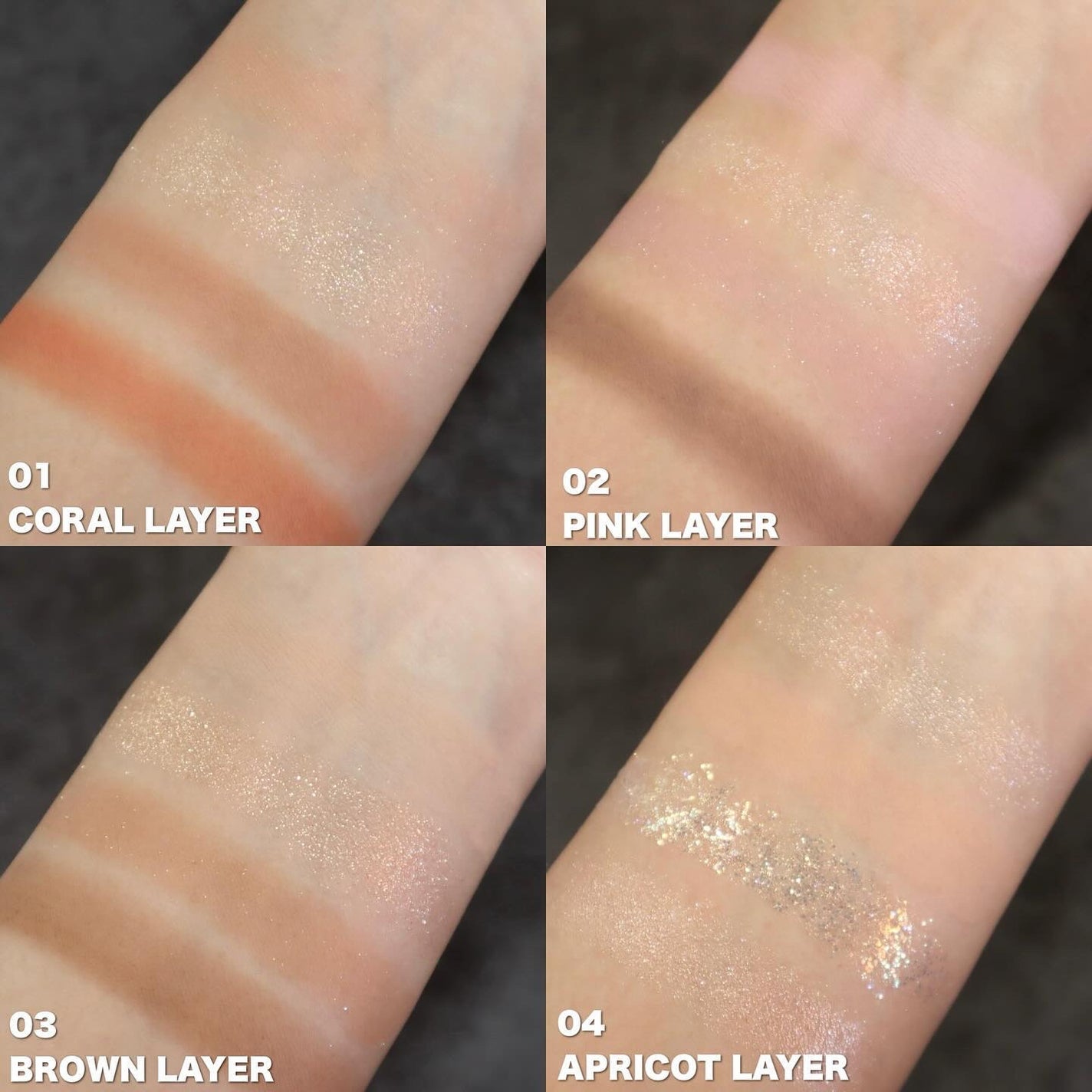 グリッターレイヤリングアイシャドウパレット/TWINKLE POP/アイシャドウパレットを使ったクチコミ(4枚目)