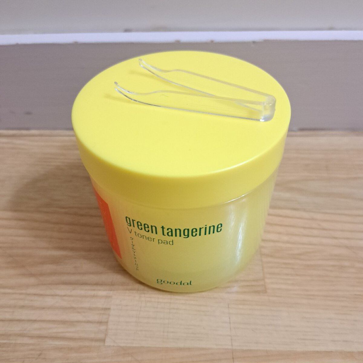 グリーンタンジェリン ビタCダークスポットケアパッド/goodal/トナーパッドを使ったクチコミ（1枚目）