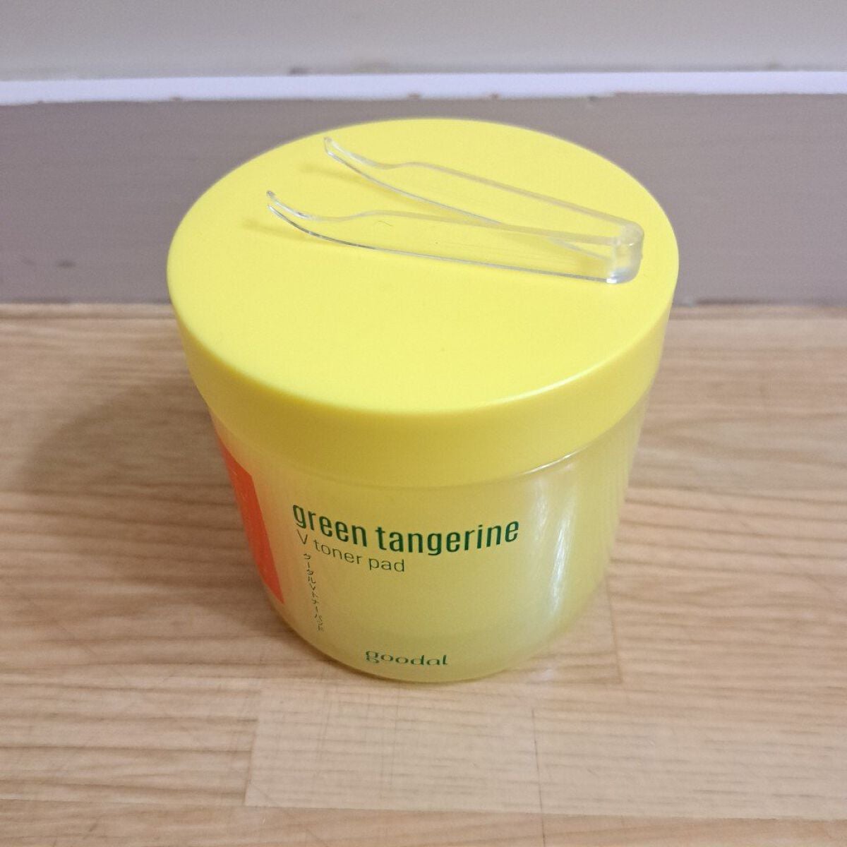 グリーンタンジェリン ビタCダークスポットケアパッド/goodal/トナーパッドを使ったクチコミ(1枚目)