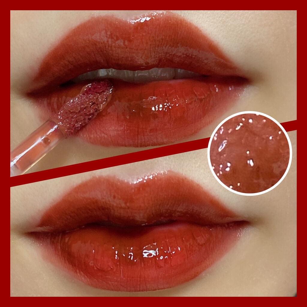 ジューシーラスティングティント/rom&nd/リップティントを使ったクチコミ（2枚目）