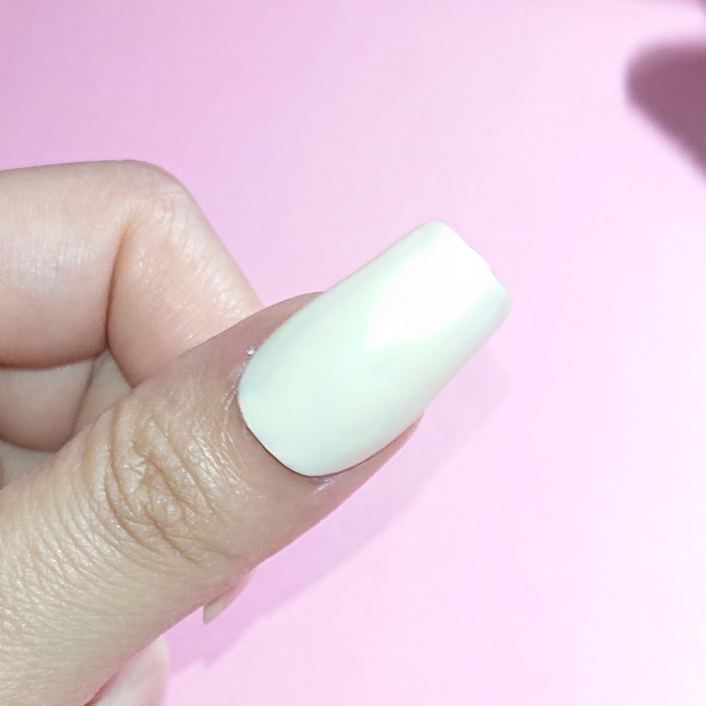 BRG ジェルネイル 49 ミルク/DAISO/ジェルネイルを使ったクチコミ（2枚目）