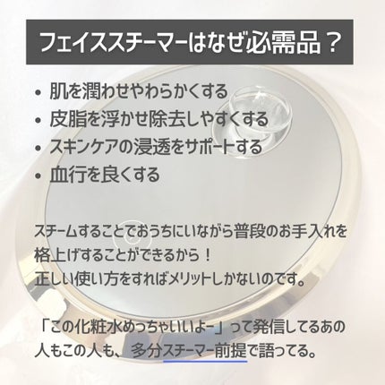 フェイシャル モイスト ナノスチーマー/SIMPLE MIND/美顔器・マッサージを使ったクチコミ(2枚目)