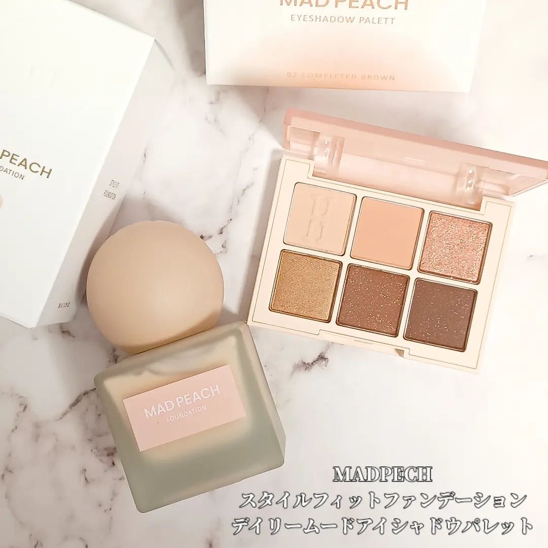 デイリームードアイシャドウパレット/MAD PEACH/アイシャドウパレットを使ったクチコミ（2枚目）