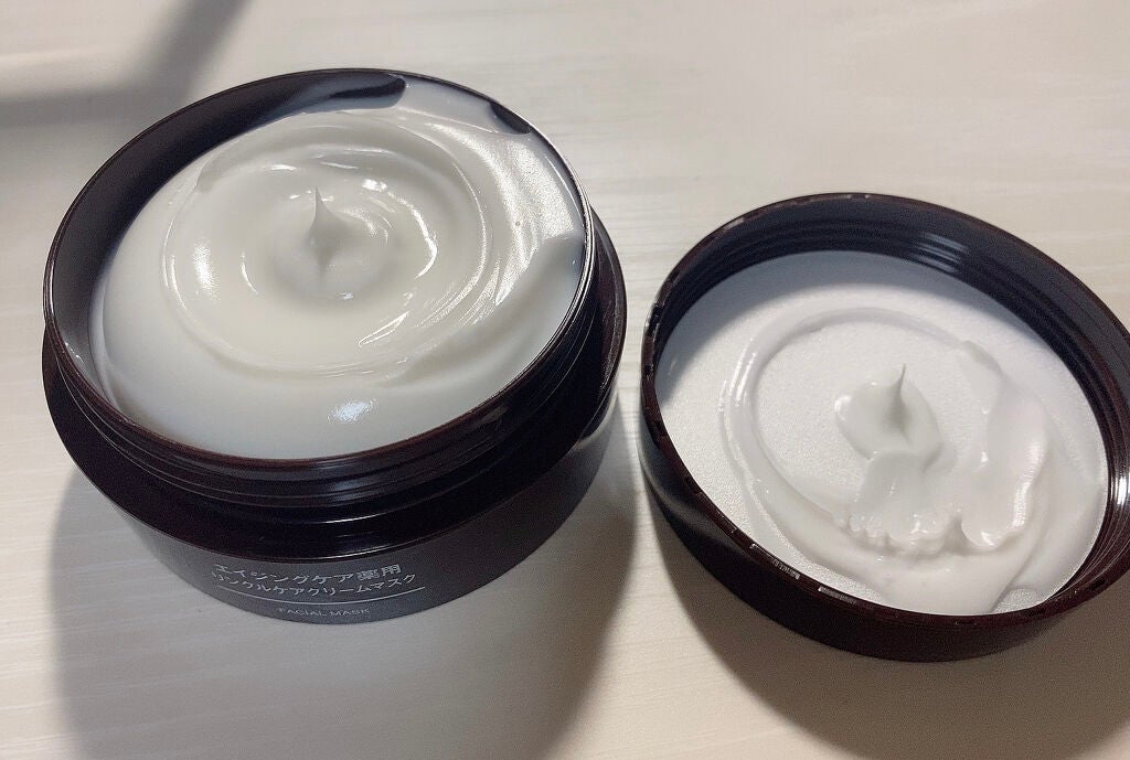 エイジングケア薬用リンクルケアクリームマスク/無印良品/フェイスクリームを使ったクチコミ(3枚目)