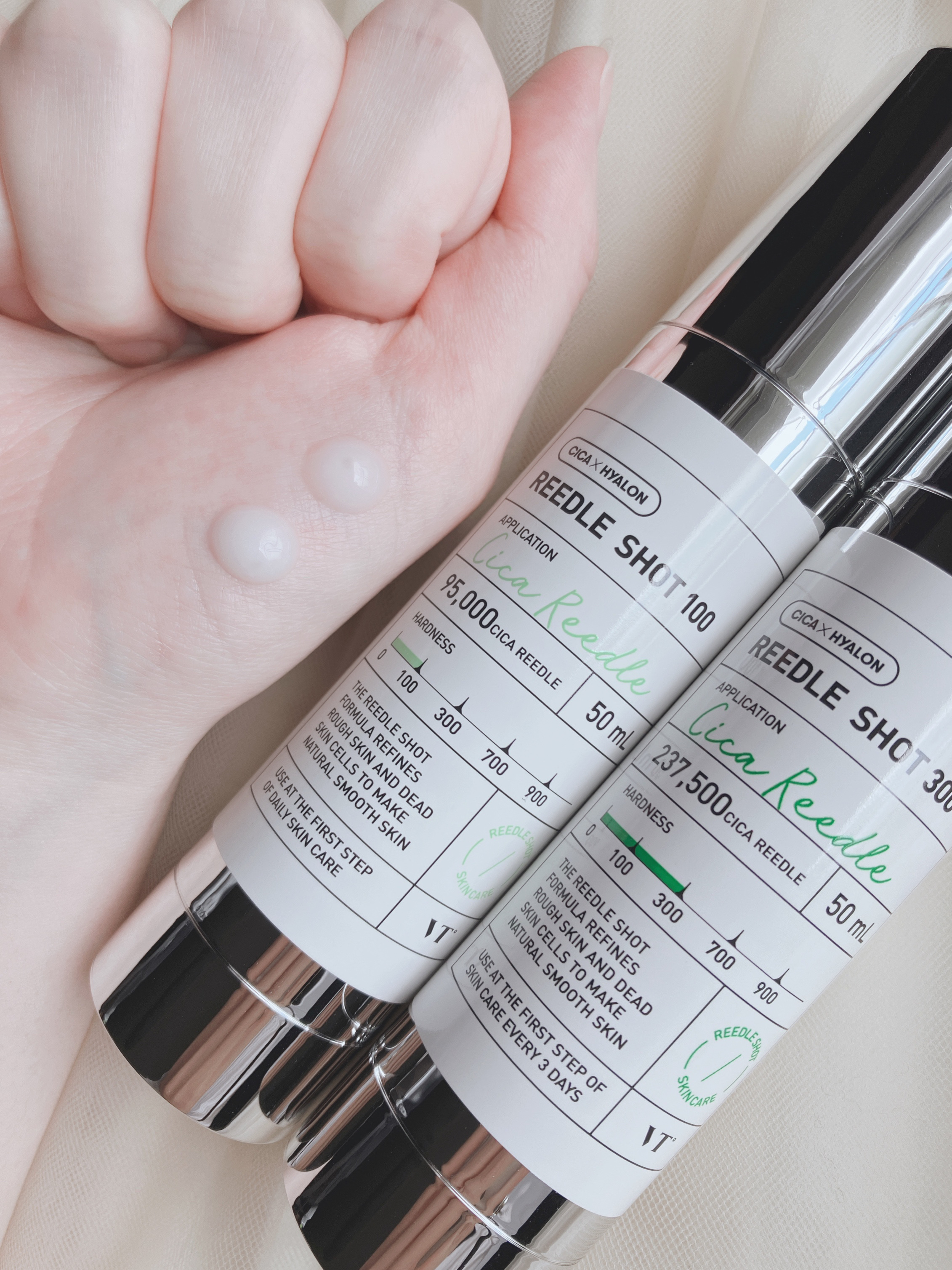 VT リードルショット 5本セット(100×2本、300×2本、700×1本) VTの美容液を徹底比較】リードルショット100他、2商品を比べてみ