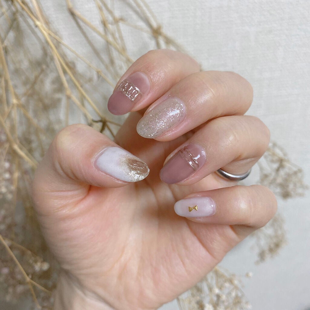 ジェルネイル(ライト対応)/セリア/ジェルネイルを使ったクチコミ(1枚目)