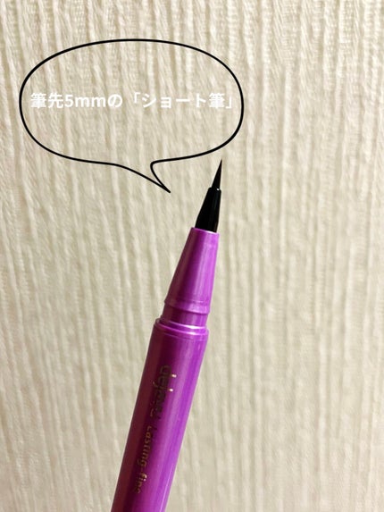 「密着アイライナー」ショート筆リキッド/デジャヴュ/リキッドアイライナーを使ったクチコミ(2枚目)